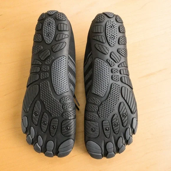 SAYOLA Water Shoes Mens Size 9.5 Black Quick Dry Aqua Swim Barefoot Beach Surf - Picture 9 of 16